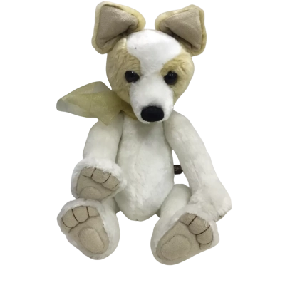 White and Beige Charlie Bears Dog