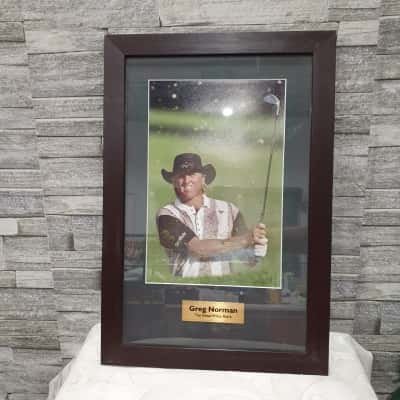 Greg Norman "The Great White Shark" Framed Photo
