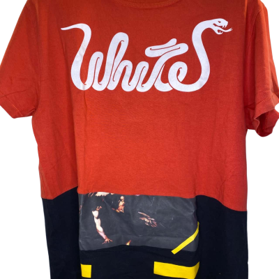 Mens T-shirt Size S Black  / Red 