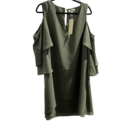 beme Womens  Size 20 Off-the-shoulder Top Olive 