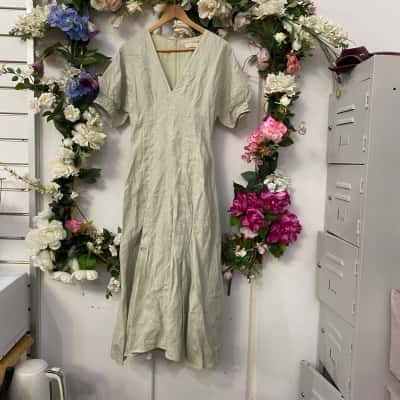 Bec & Bridge Womens  Size 10 Maxi Dress Green 