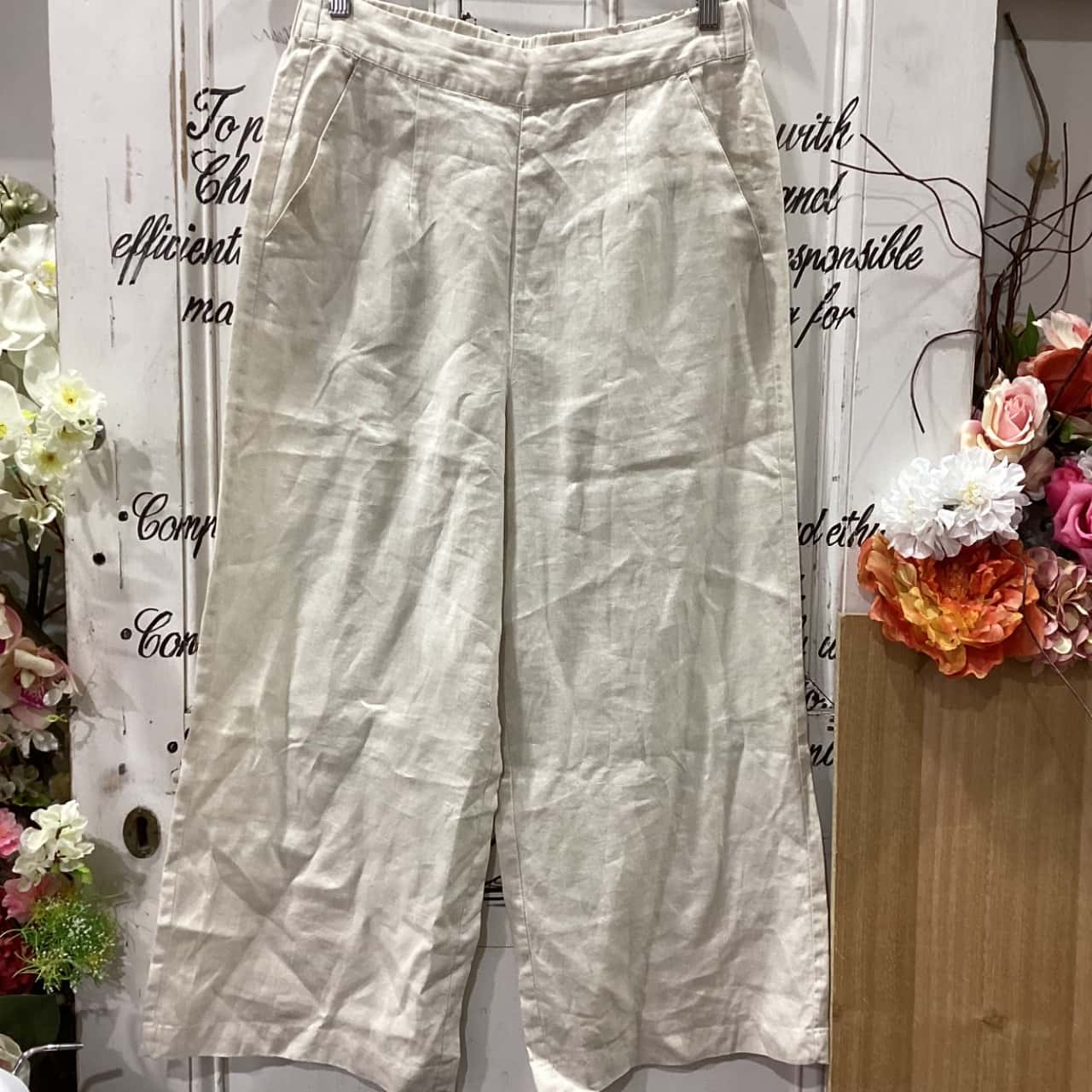 SALE ITEM! Sportsgirl Brand! 100 linen wide Leg pant! Womens Size 10
