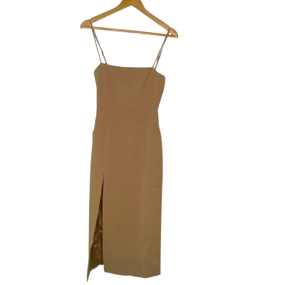 Bardot Womens  Size 6 Shoestring Strap Dress Brown 