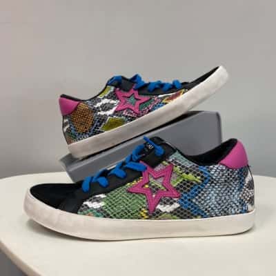 Skechers Womens  Size 9 “Snakeskin” Sneakers / Trainers Black  / Multicoloured 