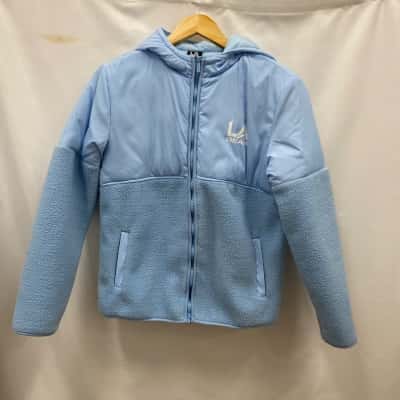 LA Gear Kids Jacket With Hoodie Light Blue BNWT