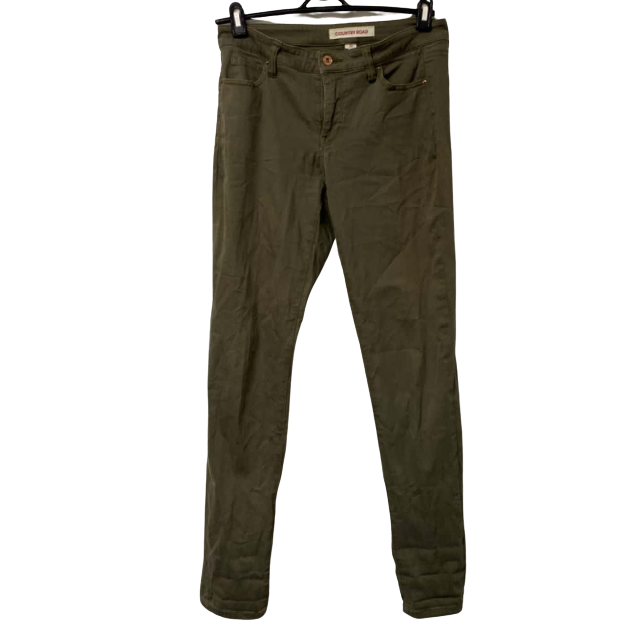 Style Co Womens Cropped Utility Pants Green Size 12 main image 0