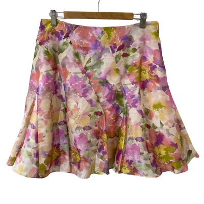 Portmans Womens  Size 12 A-Line Floral Skirt