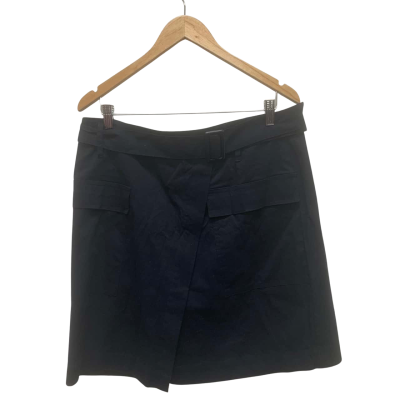 Katies Womens  Size 14 Navy Blue Knee Skirt