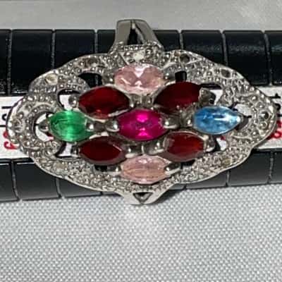  Women's Ring Marked 925 with Gems/Stones