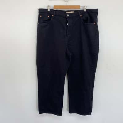 Levi Strauss & Co.  Black Ribcage Straight Ankle Jeans Size 20