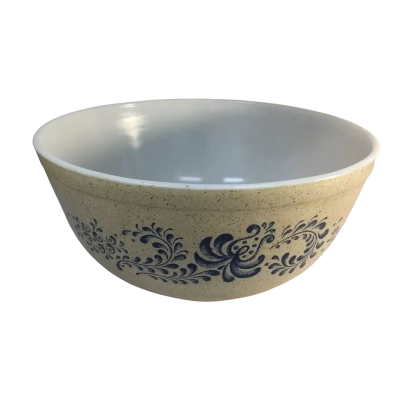 Vintage Pyrex 2.5 Old Town Blue Bowl 