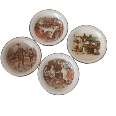 Sandland Ware England Set of 4 Small Dishes 10cn in Diameter
