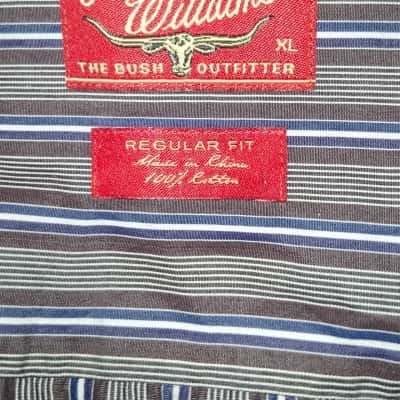R.M. Williams Mens  Size XL Business Shirt Multicoloured / Striped 