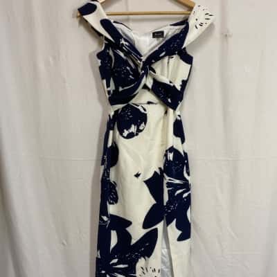 Bardot White Off The Shoulder Dress Sz 6