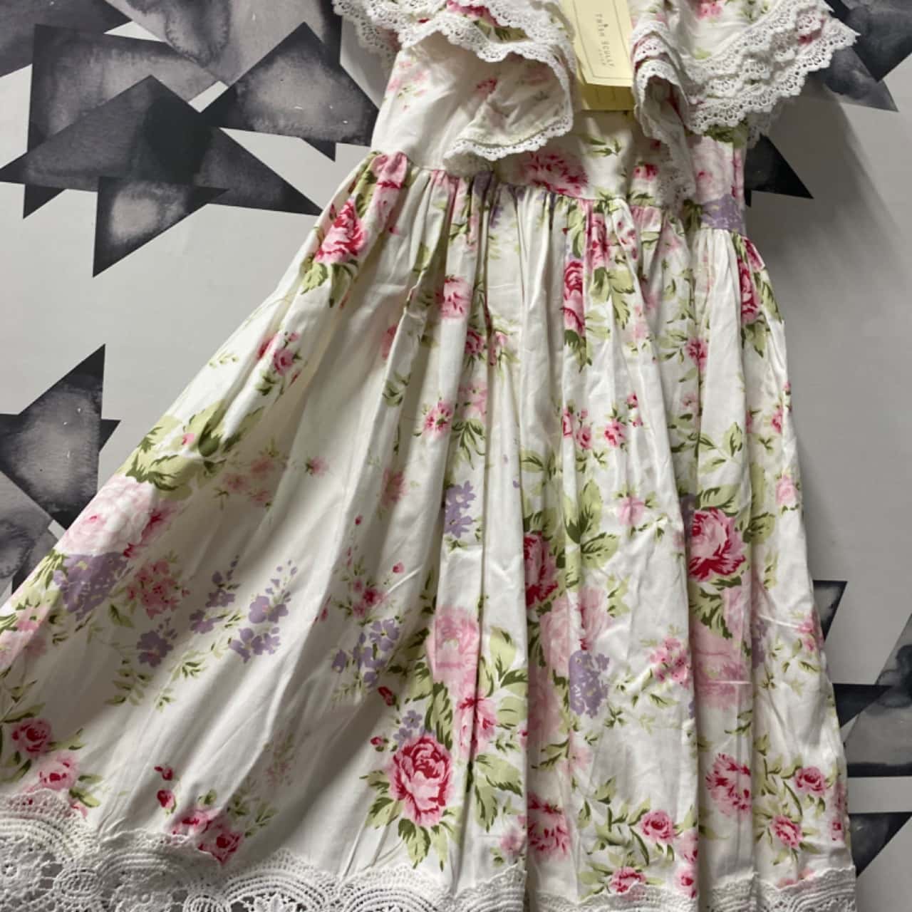 Trish Scully Size 8 Dress Floral / White new (s)