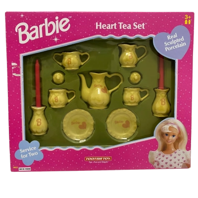 Vintage Barbie Heart Tea Set