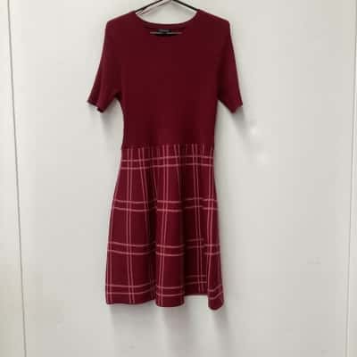 Portmans Womens  Size XL Checked / Maroon / Pink  