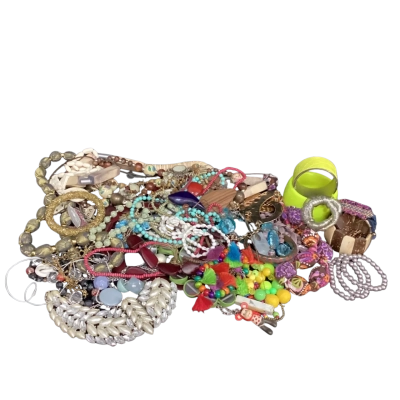  large Selection Of Costume  Bracelets & Necklaces Multicoloured (1.6kg)