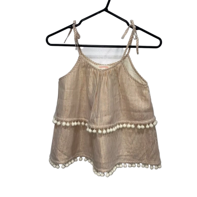 Country Road Gold Striped Top Size 12