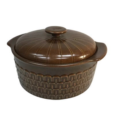 Vintage Brown Casserole Dish Wedgewood  England Approx 16.5 x 8cm
