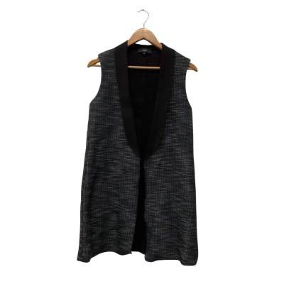 Saba Womens  Size XS Sleeveless Cardigan Black  