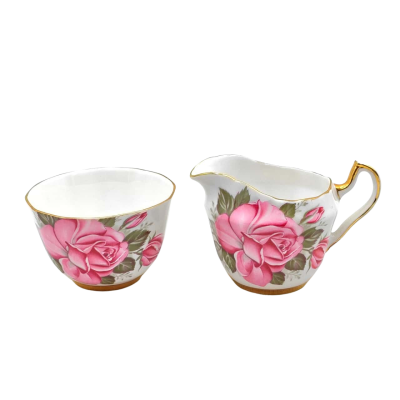 Windsor Bone China Small Jug & Bowl Made In England In Near Perfect Condition  (brica cubes)