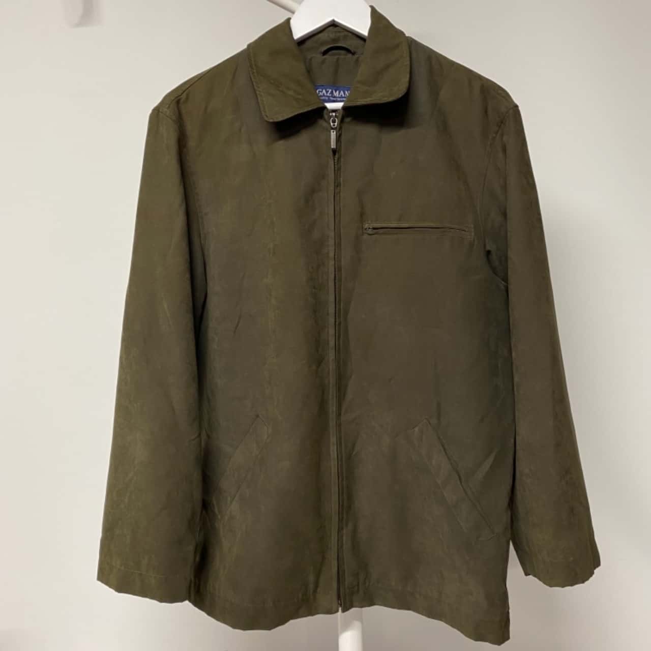 GAZMAN Mens Size S suede feel zipper jacket