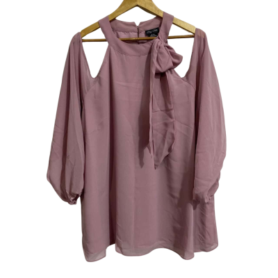 City Chic Womens Pink Off-the-Shoulder Top