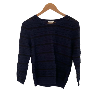 Marcs Womens  Size L Jumper Black  / Navy Blue 