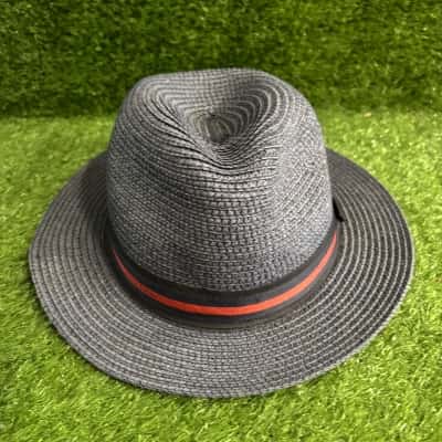 Scotch & Soda Grey Fedora Hat Size 56cm