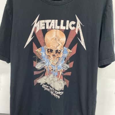 Metallica Mens  Size XXL Short Sleeve T-shirt Black  