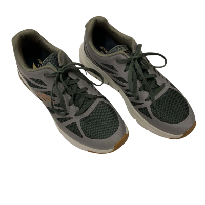 Skechers Arch Fit Trainers Size 10 Green/Olive Grey