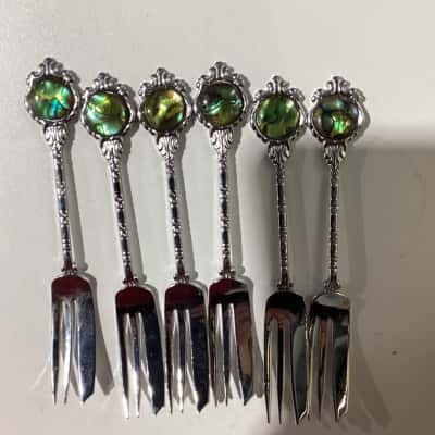 Vintage dessert forks 