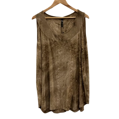 Taking Shape Womens  Size M Sleeveless Top Brown