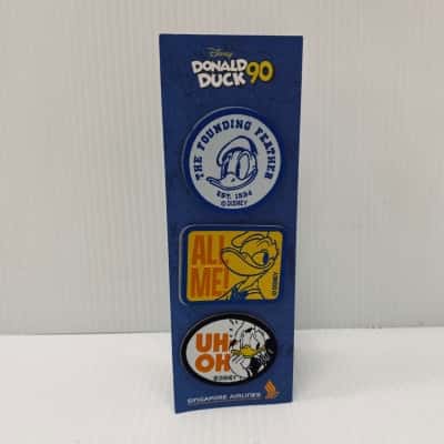 Rare Collectible: Singapore Airlines Donald Duck 90th Anniversary Patches & Booklet #DonaldDuck #SingaporeAirlines #DisneyCollectible