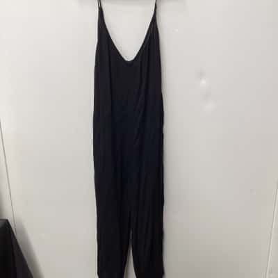  Tree of life Womens Size S Sleeveless Jumpsuit black