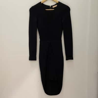 Sass & Bide Womens Size XXS Midi Dress Black  