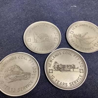 Newlands Coal 10 Year Service Commemorative Drink Coasters