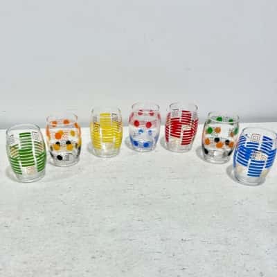 Vintage Art Deco Drinking Glass Tumblers -just awesome ❣️