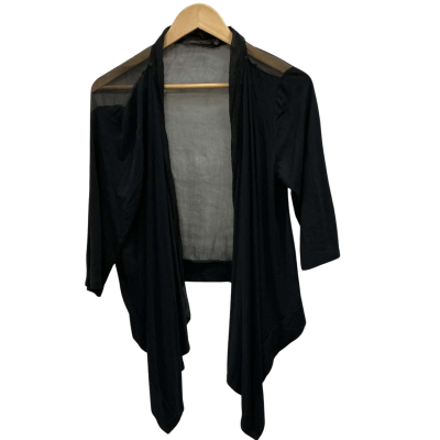 Marco Polo black viscose and silk cardigan, Size M  