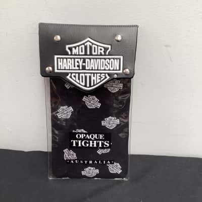 Harley Davidson Womens  Size tall opaque tights - Black  / harley d logo 
