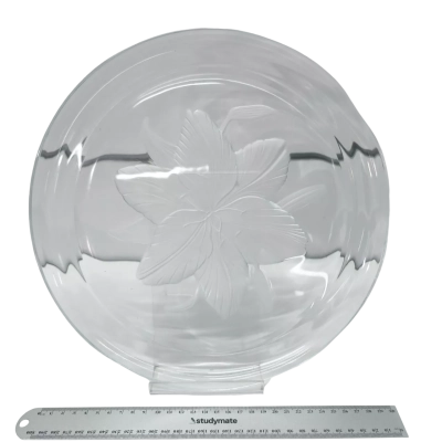 Vintage Walther Glas Platter, Mikasa Frosted Crystal Serving Bowl, Retro Tulip Scalloped Plate, German Art Glass Lotus, 1980s Hostess Serving Ware.
