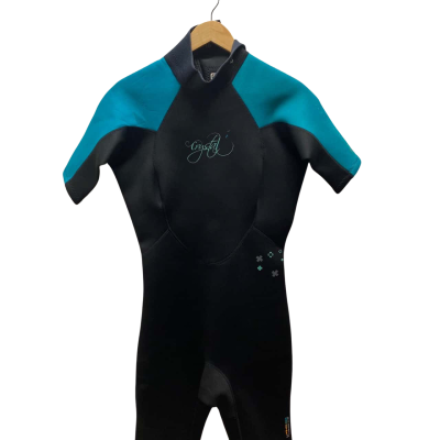 Crystal Unisex  Size 16 Black & Teal Wetsuit