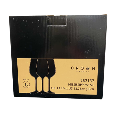 Crown Crystal Mississippi Wing Glasses