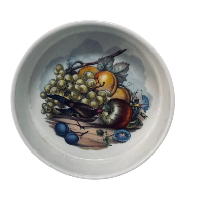 Johnson Bros Trinket Dish with picture of bird and fruit
