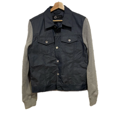 Agnes. B Womens  Size 1 Button Jacket Grey / Navy Blue 