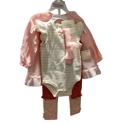 Catherine Malandrino 4 Piece  Size 6-12m Set Pink  / White 