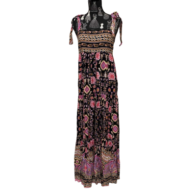 Jaase Womens  Size L Maxi Dress Black  / Floral BNWT