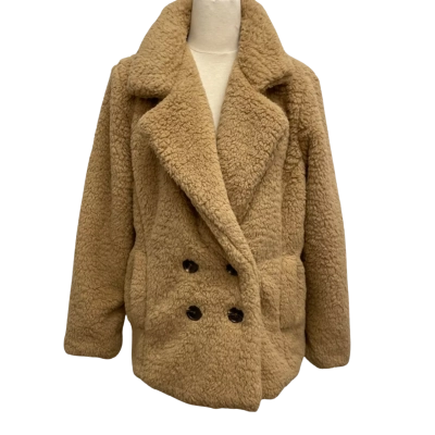 Crossroads Women’s Size 16 Super Soft & Fluffy Jacket Caramel Brown - Brand New with Tags - RRP $119.99