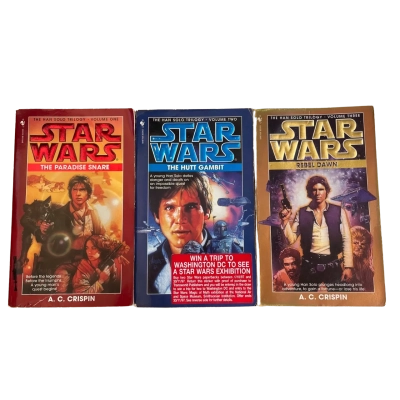 Bundle of 3 Vintage Star Wars Books - 1997/8 Han Solo Trilogy